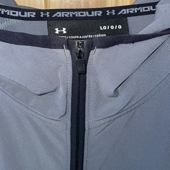 Under armpit fitted L gray jacket - Picture 3 of 4